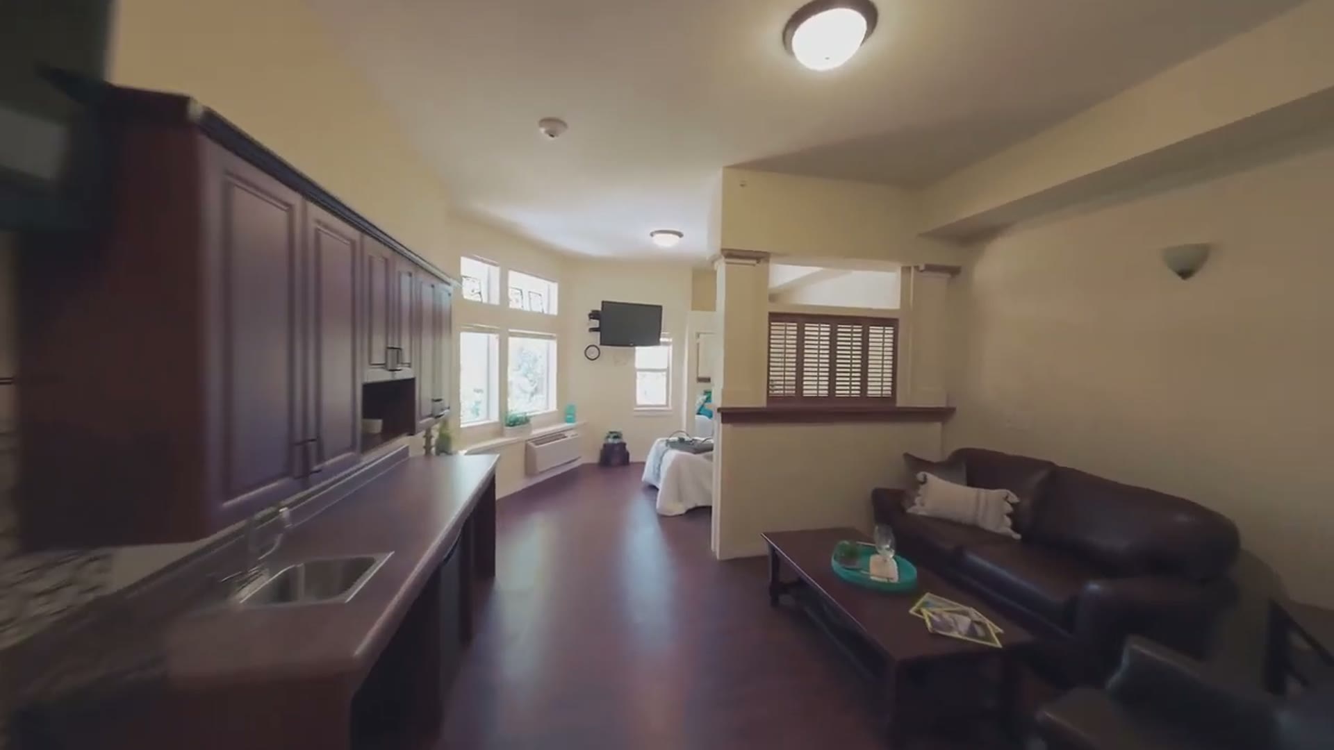 Fly-through view of Gardens on Quail floor plan spaces